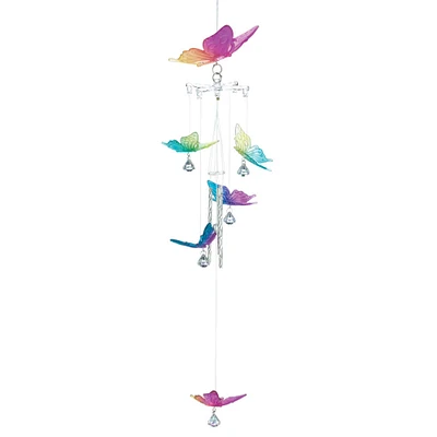 22" Rainbow Butterfly Wind Chimes