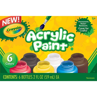 Crayola® 6 Color Acrylic Paint Set