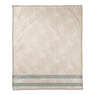 Coral Print Fleece Blanket