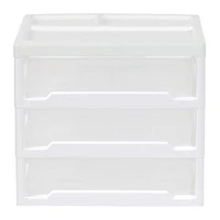 6 Pack: IRIS 13" Clear Tabletop Storage Drawers