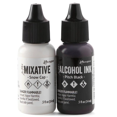 Tim Holtz® Alcohol Ink Set, Black & White