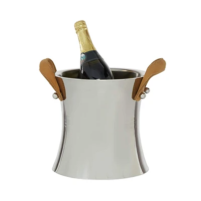 11" Stainless Steel Contemporary Wine Bucket