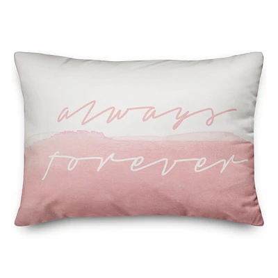 Pink Always Forever Throw Pillow