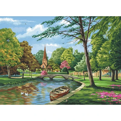 Royal & Langnickel® Painting by Numbers™ Artist Canvas Series Church by the River Kit