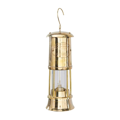 10" Gold Brass Candle Lantern