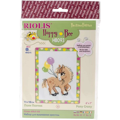 RIOLIS Pony Crony Counted Cross Stitch Kit