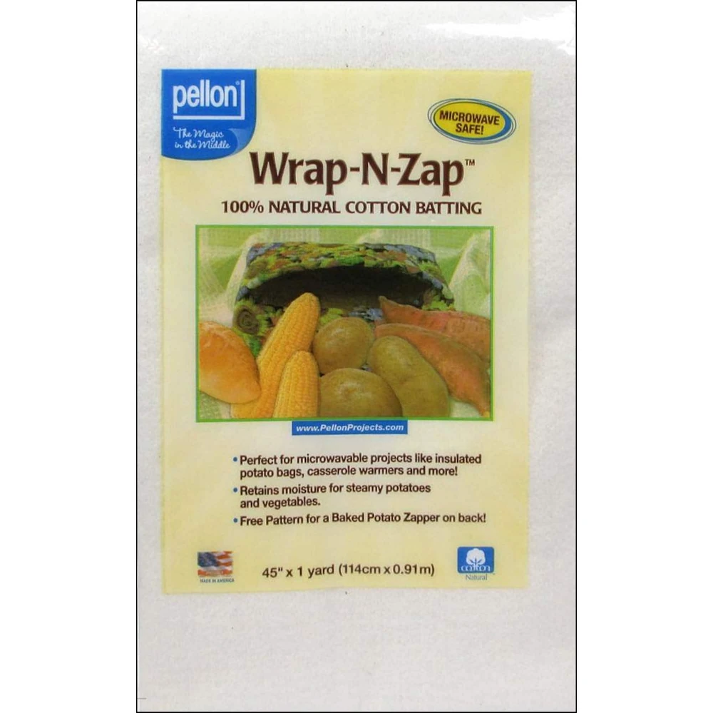 Pellon® Wrap N Zap™ Natural Cotton Batting, 45" x 36"