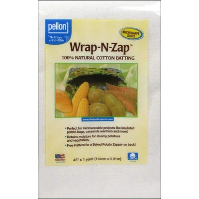 Pellon® Wrap N Zap™ Natural Cotton Batting, 45" x 36"