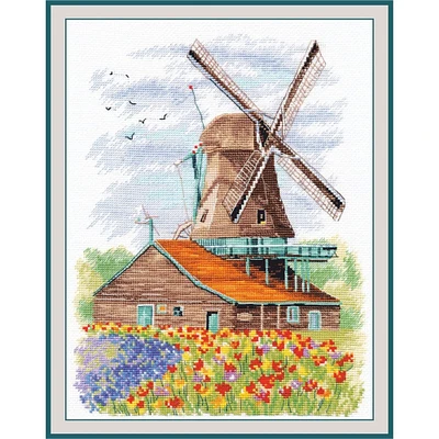 Oven Windmill Holland Cross Stitch Kit