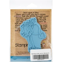 Stamping Bella Bundle Girl with Penguin Cling Stamps