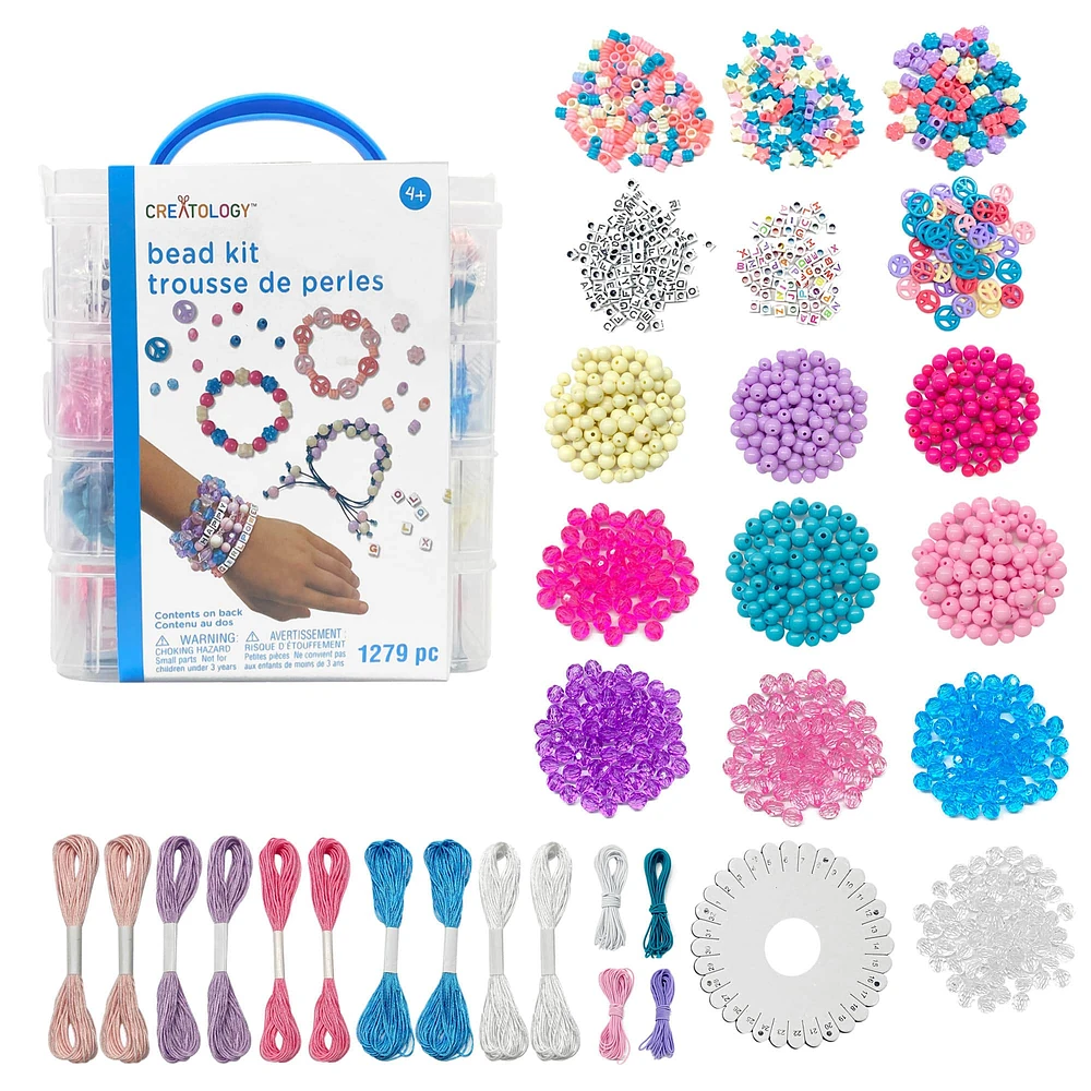 8 Pack: Pastel Bead Kit Box by Creatology™