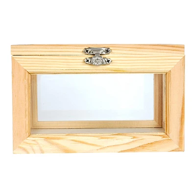Medium Wood & Glass Box by Make Market®