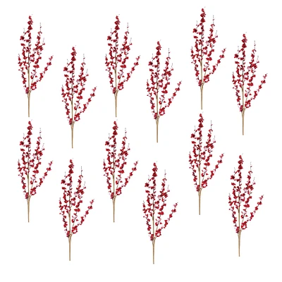 Flocked Berry Twig Spray, 12ct.