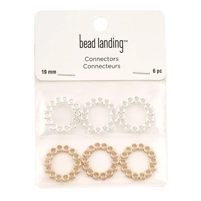 Silver & Gold Round Connectors by Bead Landing™