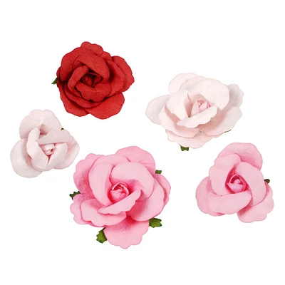 Pink & Red Paper Roses by Recollections™, 36ct.