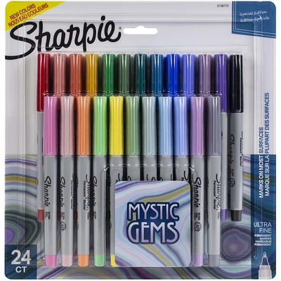 Sharpie® Ultra-Fine 24 Color Mystic Gems Permanent Marker Set