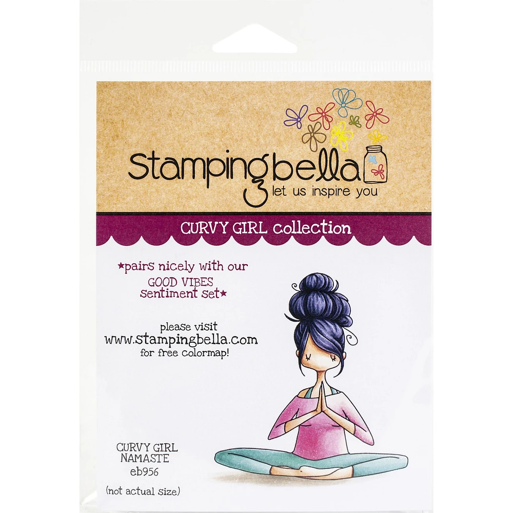 Stamping Bella Curvy Girl Namaste Cling Stamps