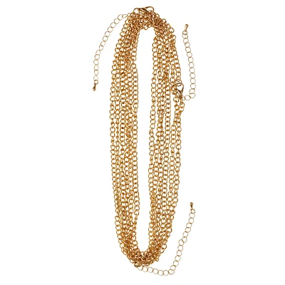 12 Packs: 3 ct. (36 total) 30" Hamilton Gold Curb Chain Necklaces by Bead Landing™