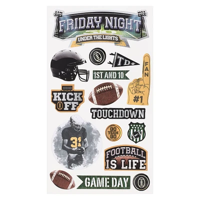 12 Pack: Friday Night Football Stickers by Recollections™