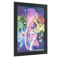 Power Rangers™ Vintage Cartoon Framed Wall Art