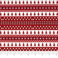 SINGER Christmas Holiday Penguins Trees Cotton Fabric