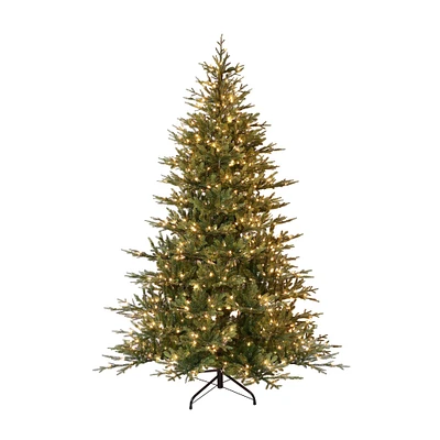 9ft. Pre-Lit Balsam Fir Artificial Christmas Tree, Clear Lights