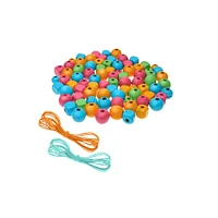 Craft Medley™ Pastel Mix Multicraft Wooden Bead & Cord Kit