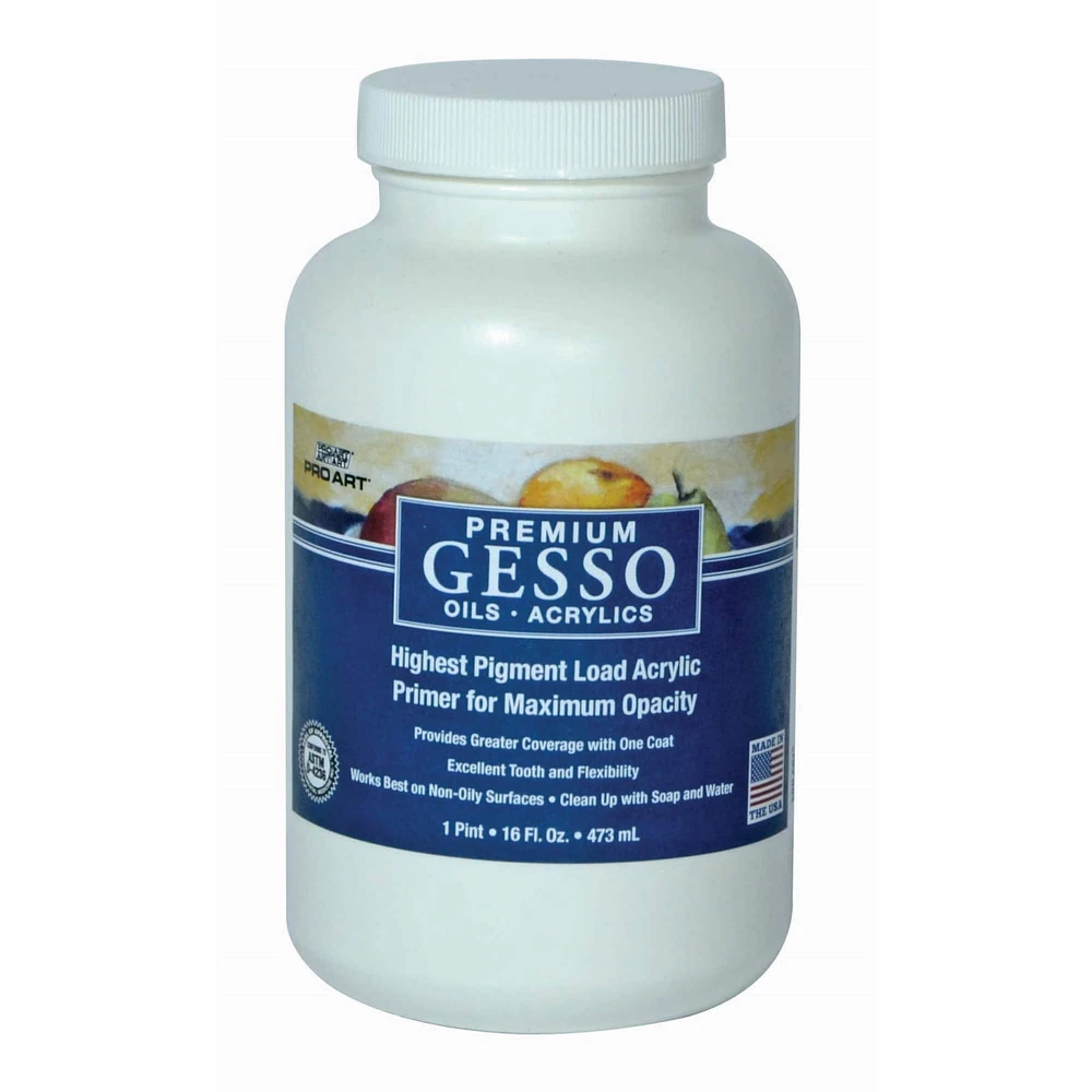 Pro Art® Premium White Acrylic Gesso