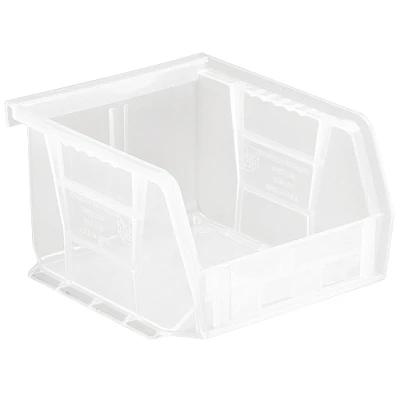 Quantum Storage Systems® 5.375" x 4.125" Clear ULTRA Stack and Hang Bin