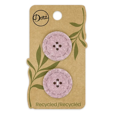 Dritz® 25mm Recycled Cotton Round Stitch Button, 6ct.