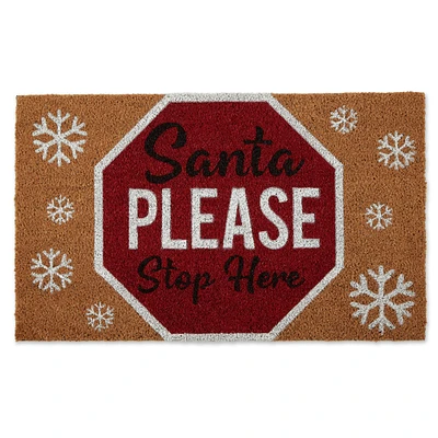 DII® Santa Please Stop Sign Doormat