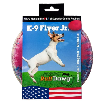 Ruff Dawg™ K9 Flyer Rubber Indestructible Retrieving Dog Toy