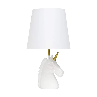 Simple Designs 15.5" Unicorn Table Lamp