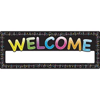 Ashley Productions Smart Poly™ Chalk Dots & Loops Welcome Banner, 10ct.