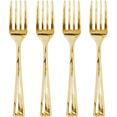 12 Packs: 24 ct. (288 total) Gold Mini Forks by Celebrate It™