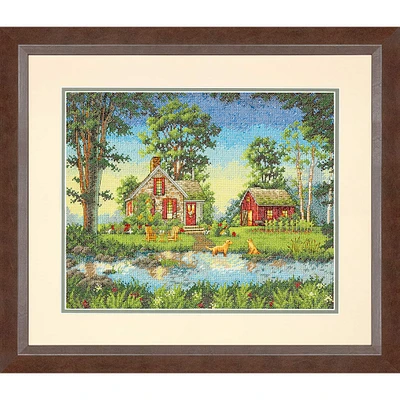Dimensions® Gold Collection® Summer Cottage Counted Cross Stitch Kit