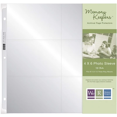 We R Memory Keepers® 12" x 12" Ring Photo Sleeves with 4" x 6" Pockets