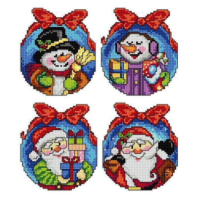 Crafting Spark Christmas Toys Plastic Canvas Counted Cross Stitch Kit