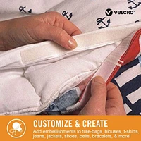 6 Pack: VELCRO® Brand Sticky Back for Fabrics Tape