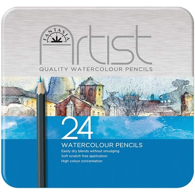 Fantasia Premium 24 Piece Watercolor Pencil Set