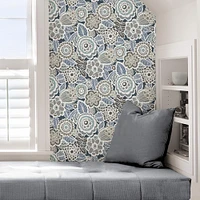 NuWallpaper Dream On Navy Peel & Stick Wallpaper