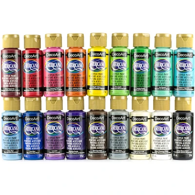 Americana® 18 Color Fan Favorite Acrylic Paint Set