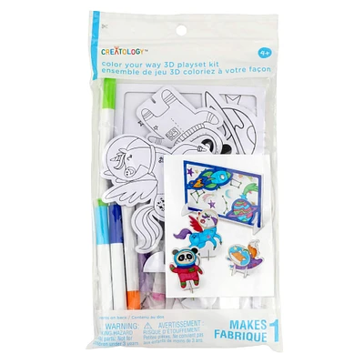 Space Pals Color Your Way 3D Playset Kit by Creatology™
