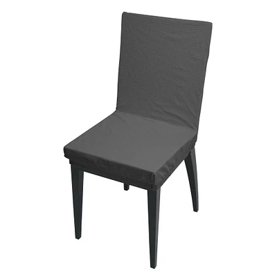 Home Details Waffle Design Dining Chair Slipcover
