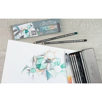6 Pack: Cretacolor® Graphite Water-Soluble Pencil Pocket Set