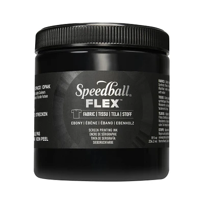 Speedball® Flex™ 8oz. Ebony Fabric Screen Printing Ink