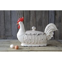 20" Rooster Container with Lid