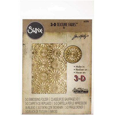 Sizzix® 3-D Texture Fades™ Kaleidoscope Embossing Folder by Tim Holtz®