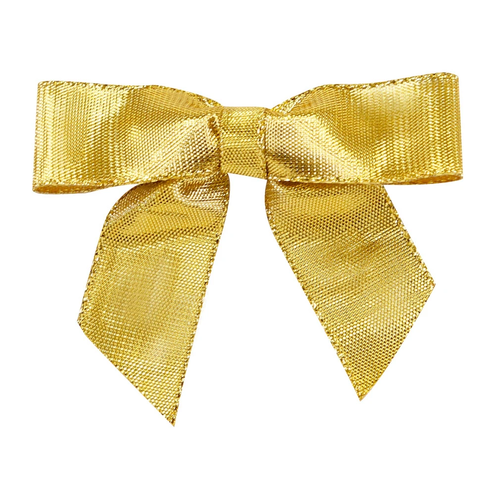 JAM Paper 3" Metallic Lame Twist Tie Bows