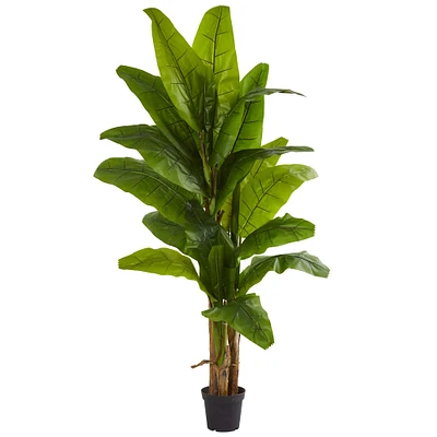 7.5ft. Potted Banana Artificial Tree 